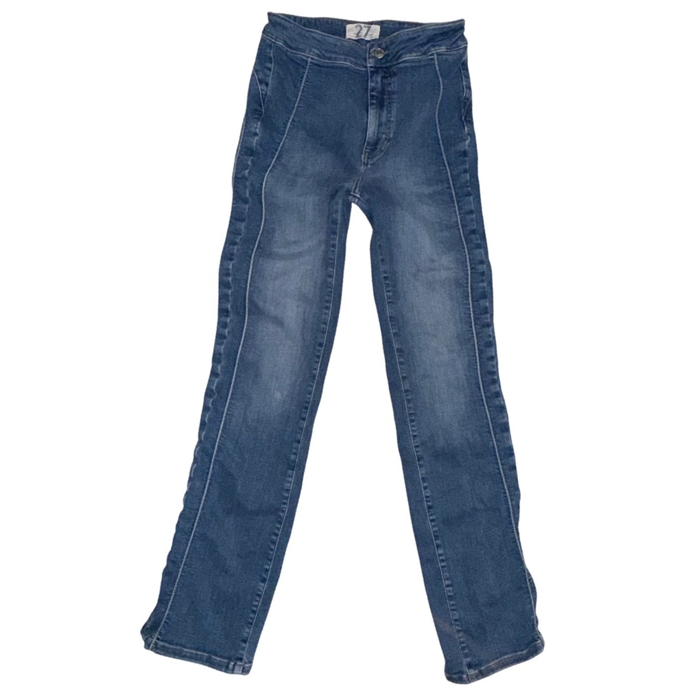 Free People We The Free Y2K Corset Seam Flare Jeans 27 OB1343111‎ Boho